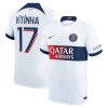 Original Fußballtrikot Paris Saint-Germain Vitinha 17 Auswärtstrikot 2023-24 Für Herren